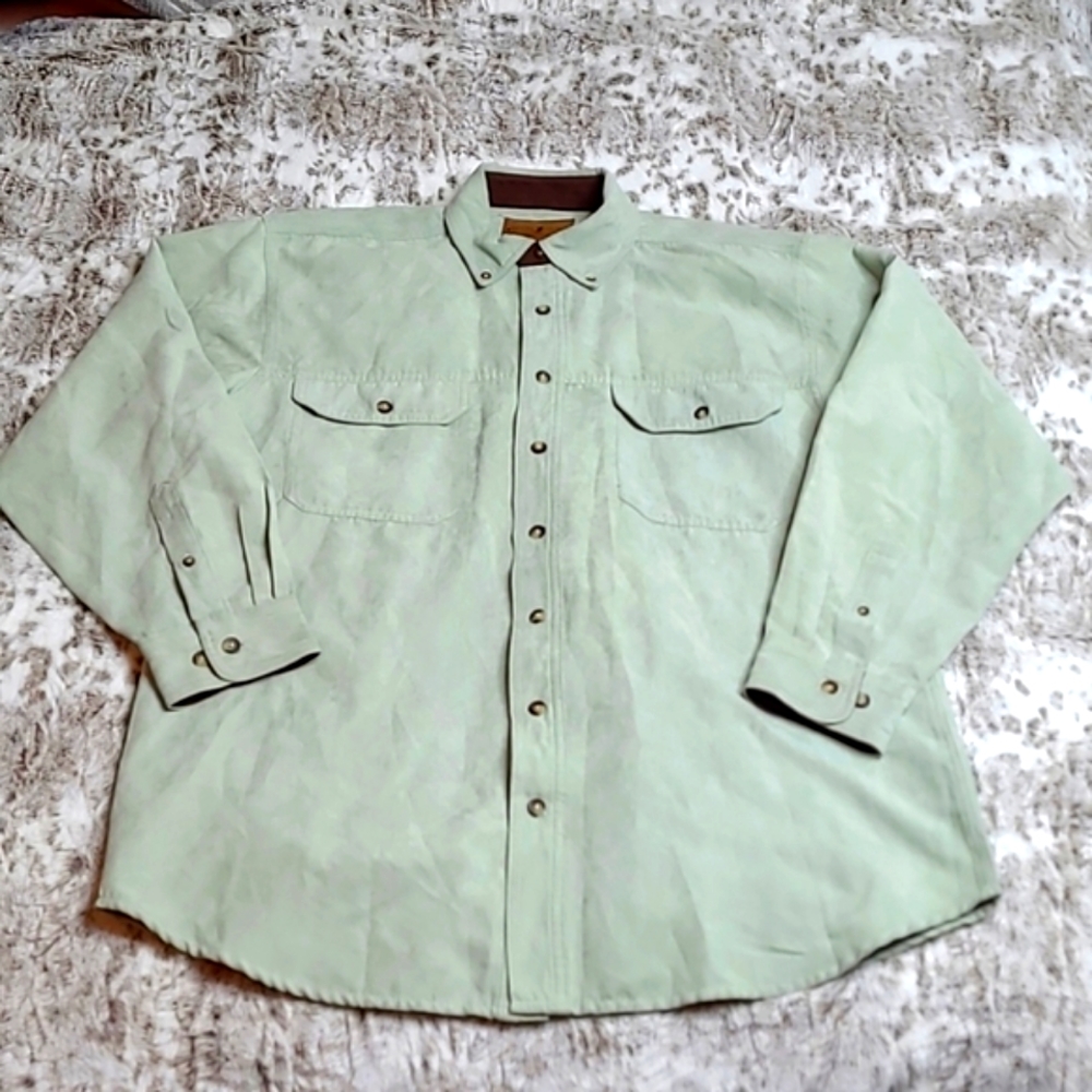 Duck Head Expedition Men's Long Sleeve Button Down Shirt, Size: Medium